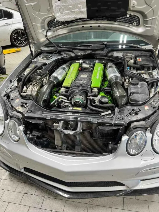 Upgraded engine bay